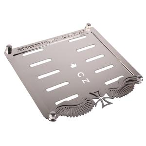 Nerūdijančio plieno trinkelė po CZ valstybinio numerio ženklu "Highway Kings