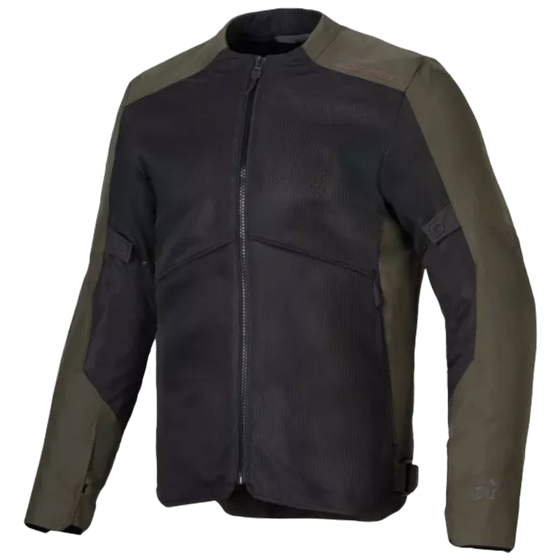 Alpinestars C-1 Air juodos ir chaki spalvų motociklininko striukė