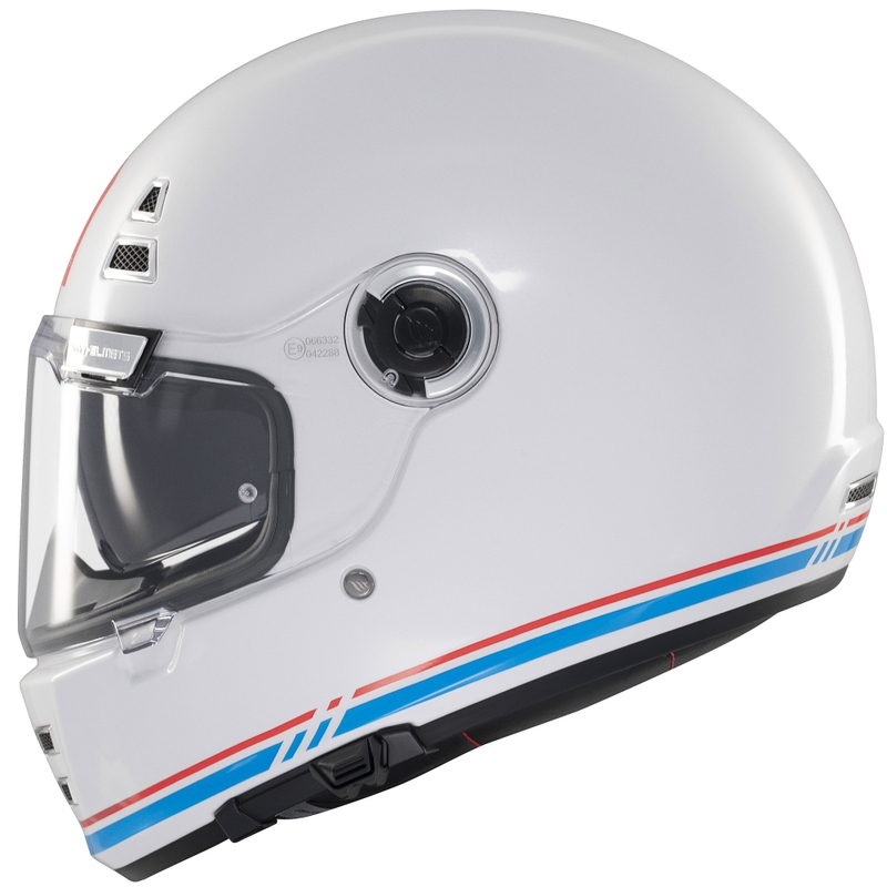 MT Jarama SV integralus motociklininko šalmas blizgus baltas