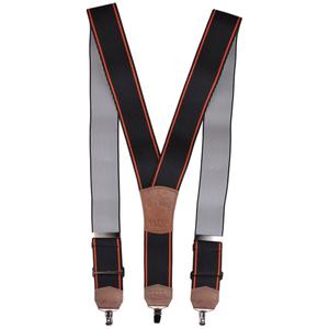 Motociklo petnešos be kniedžių juodai oranžinės