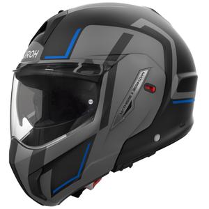 "Airoh Mathisse 2 Genius" matinės mėlynos spalvos atlenkiamas motociklininko šalmas