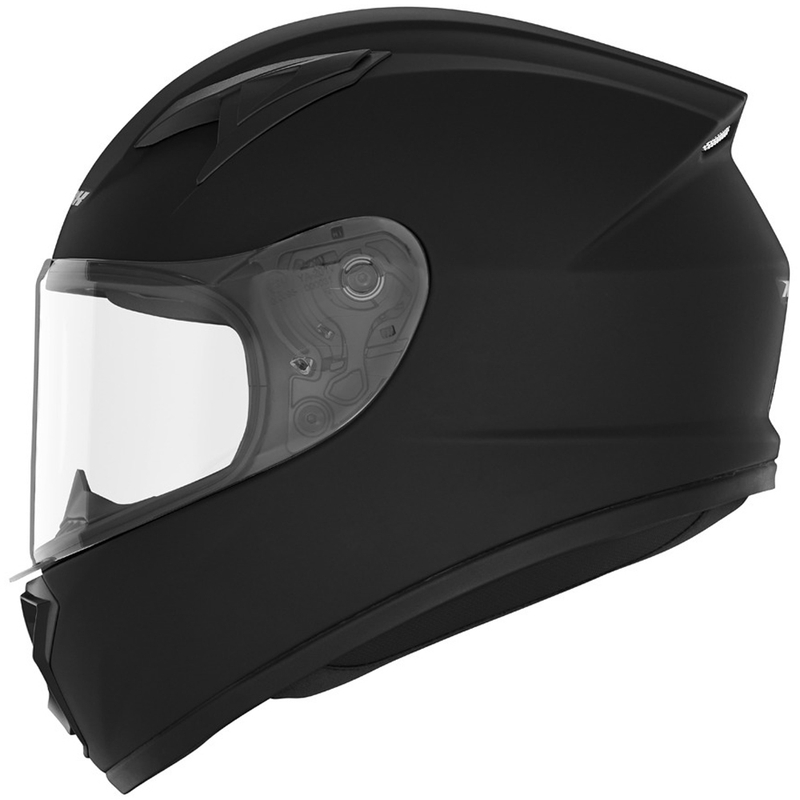 Vaikiškas integruotas motociklininko šalmas NOX N731 matinės juodos spalvos