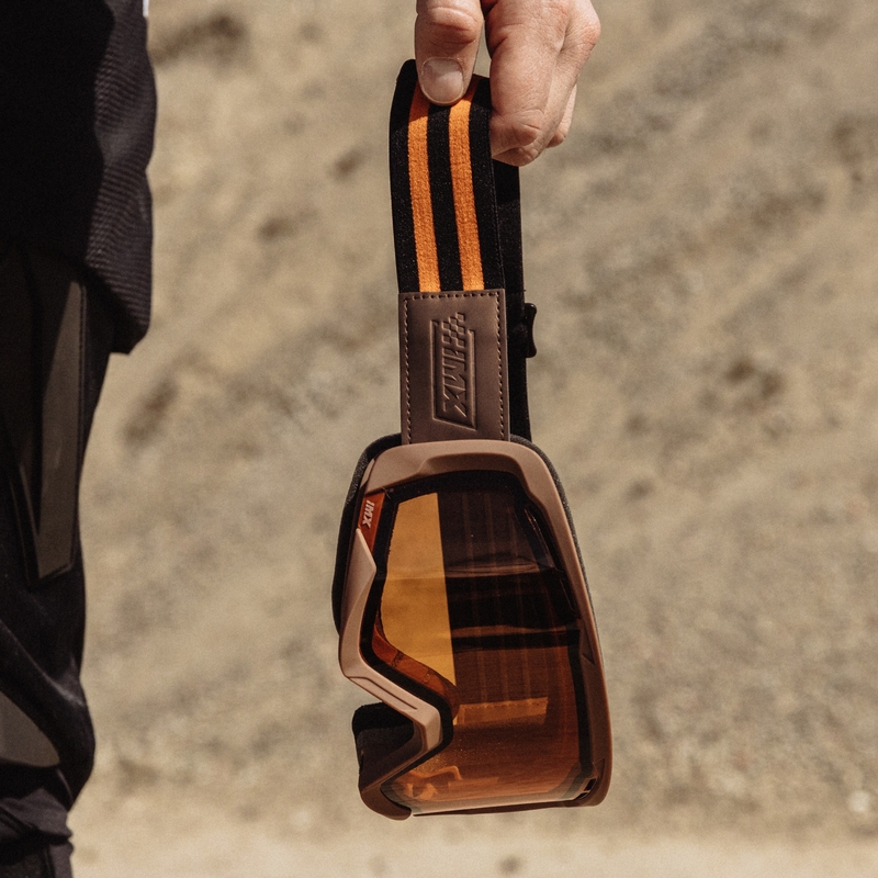 Motokroso akiniai "iMX Endurance Rust brown-orange with orange plexi