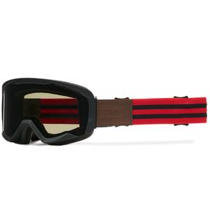 Motokroso akiniai "iMX Endurance Rust" juodai raudoni su dūminiu stiklu