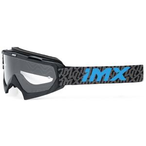 Motokroso akiniai iMX Mud black-grey-blue su skaidriu stiklu