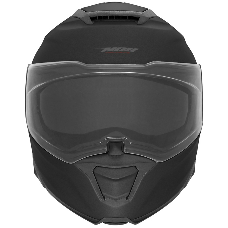 Atlenkiamas motociklo šalmas NOX N967 matinės juodos spalvos