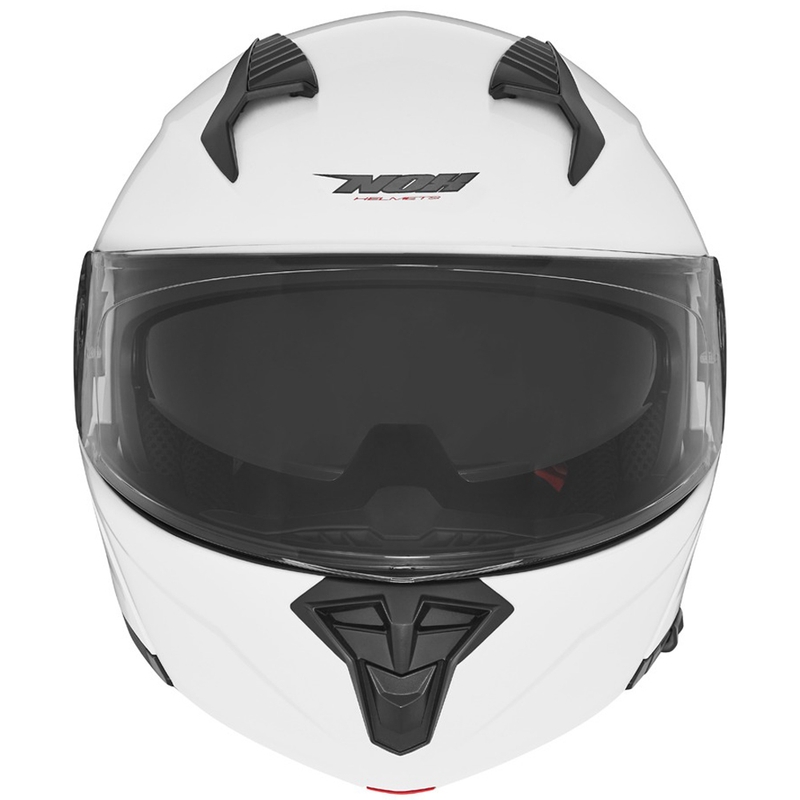 NOX N968 motociklininko šalmas perlo baltumo