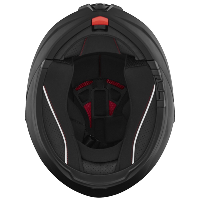 NOX N968 motociklininko šalmas matinės juodos spalvos
