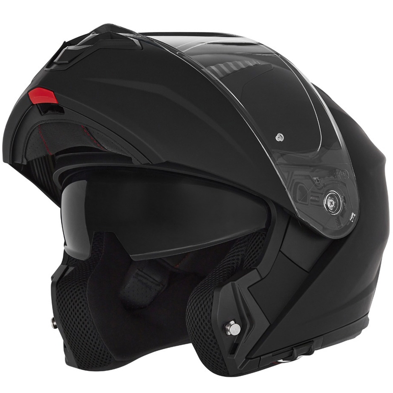 NOX N968 motociklininko šalmas matinės juodos spalvos