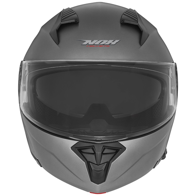 NOX N968 motociklininko šalmas titano spalvos
