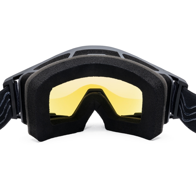 Motokroso akiniai iMX Sand juoda-mėlyna su mėlynu iridžio stiklu