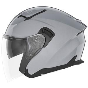 Atviras motociklininko šalmas NOX N130 pilkas