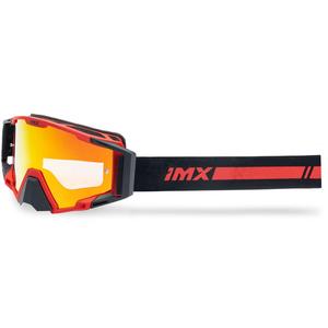 Motokroso akiniai iMX Sand juoda-raudona su raudonu iridžio stiklu