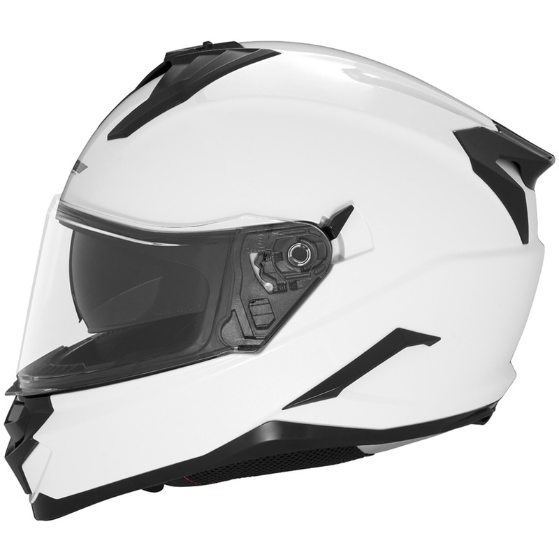 Integruotas motociklininko šalmas NOX N304S baltas