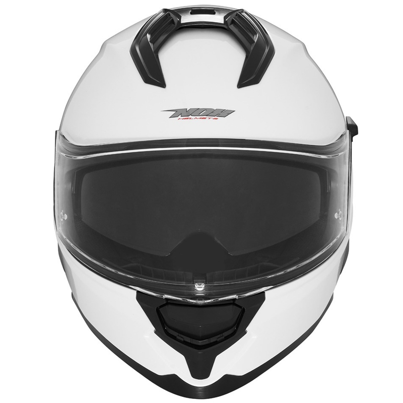 Integruotas motociklininko šalmas NOX N304S baltas
