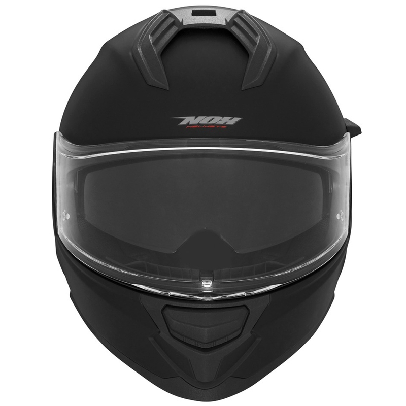 NOX N304S integralus motociklininko šalmas matinės juodos spalvos