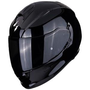 Integruotas motociklininko šalmas Scorpion Exo-491 Solid black glossy