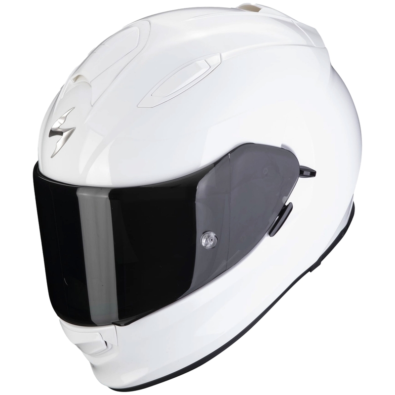 Integruotas motociklininko šalmas Scorpion Exo-491 Solid white