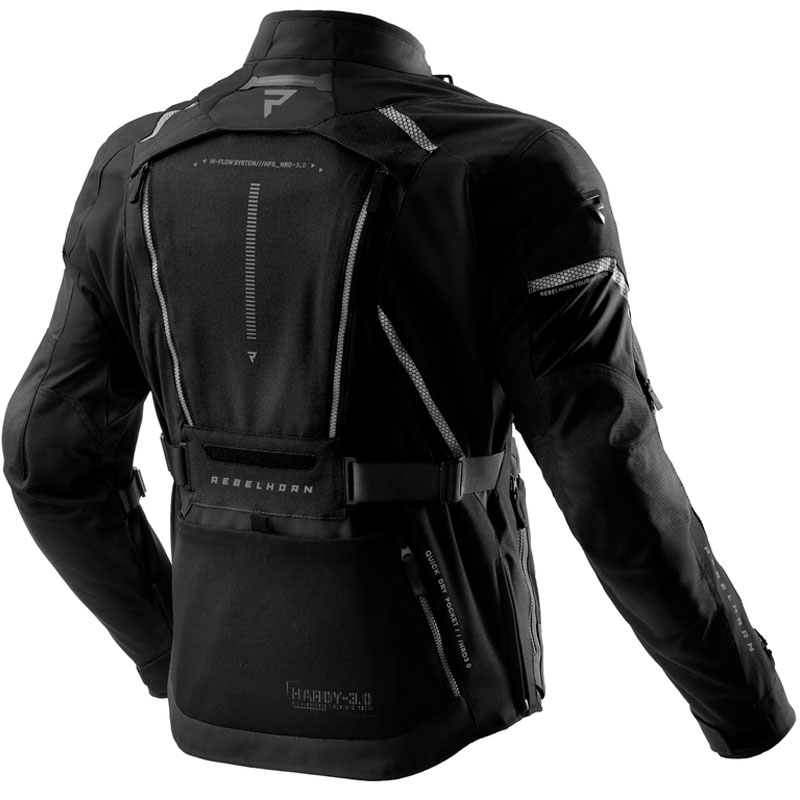 Rebelhorn Hardy 3.0 juoda motociklininko striukė