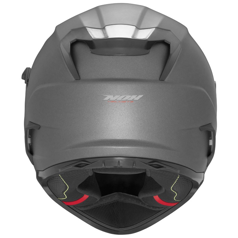 NOX N304S integralus motociklininko šalmas matinis titano spalvos