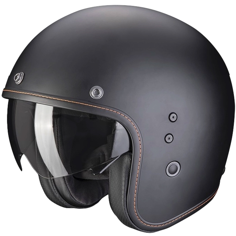 Atviras šalmas SCORPION BELFAST EVO Solid black matt
