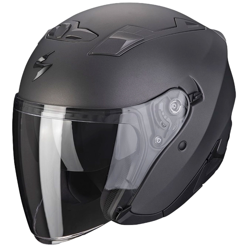 Atviras motociklininko šalmas SCORPION EXO-230 Solid matinis antracitas