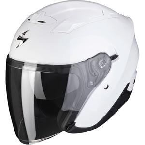 Atviras motociklininko šalmas SCORPION EXO-230 Solid white