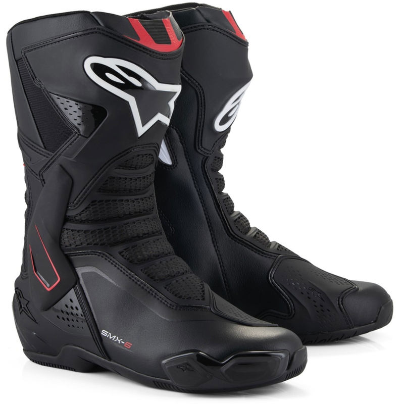 Alpinestars SMX-6 3 juodai raudoni motociklininko batai
