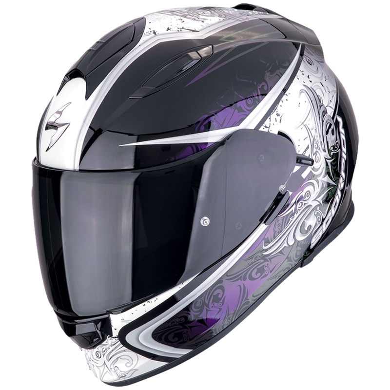 Integruotas motociklininko šalmas Scorpion EXO-491 RUN juodas chameleonas