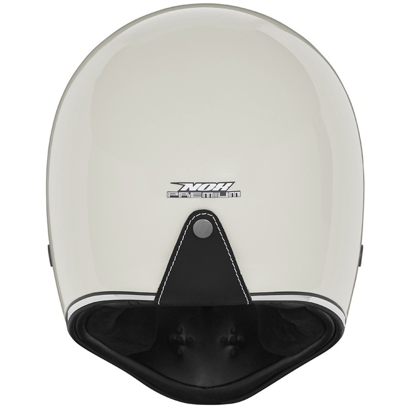 Integruotas motociklininko šalmas NOX PREMIUM SEVENTY II dramblio kaulo baltos spalvos