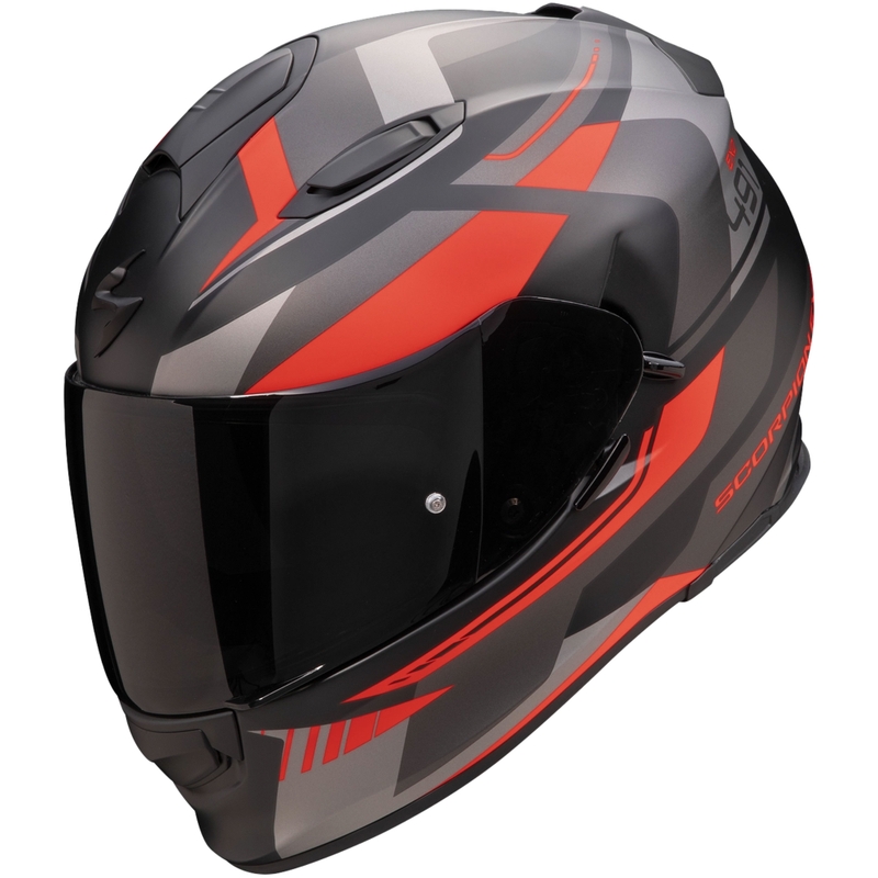 Integruotas motociklininko šalmas Scorpion EXO-491 Abilis black-grey-red išpardavimas