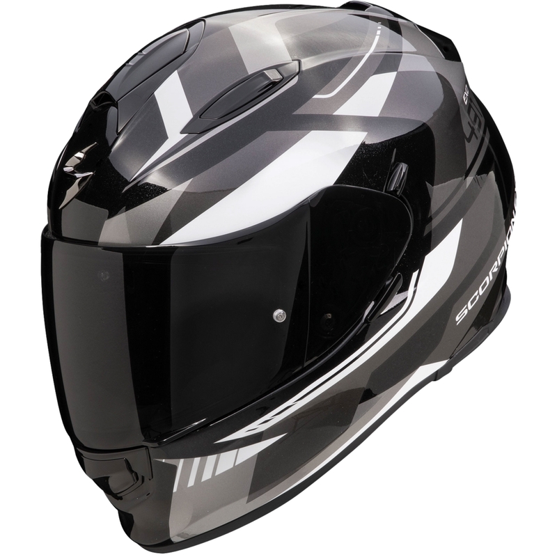 Integruotas motociklininko šalmas Scorpion EXO-491 Abilis black-grey-white išpardavimas