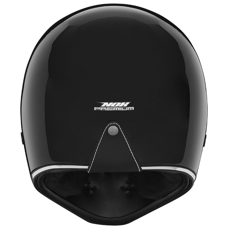 Integruotas motociklininko šalmas NOX PREMIUM SEVENTY II matinės juodos spalvos