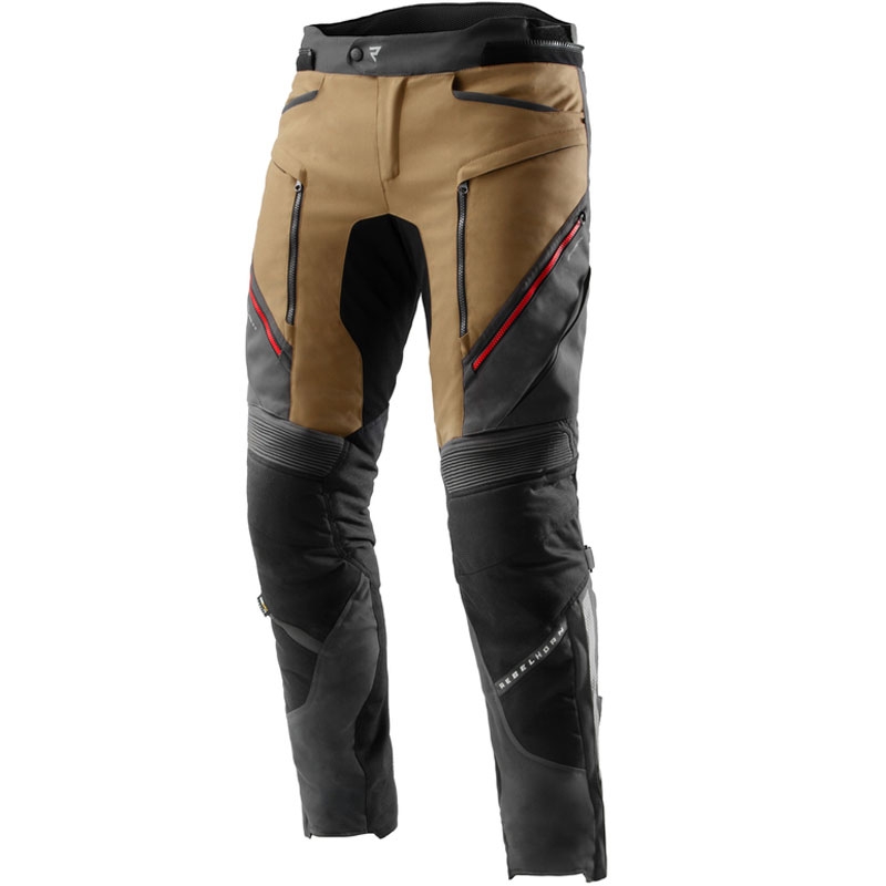 Rebelhorn Hardy 3.0 motociklininko kelnės Beige-Grey-Red