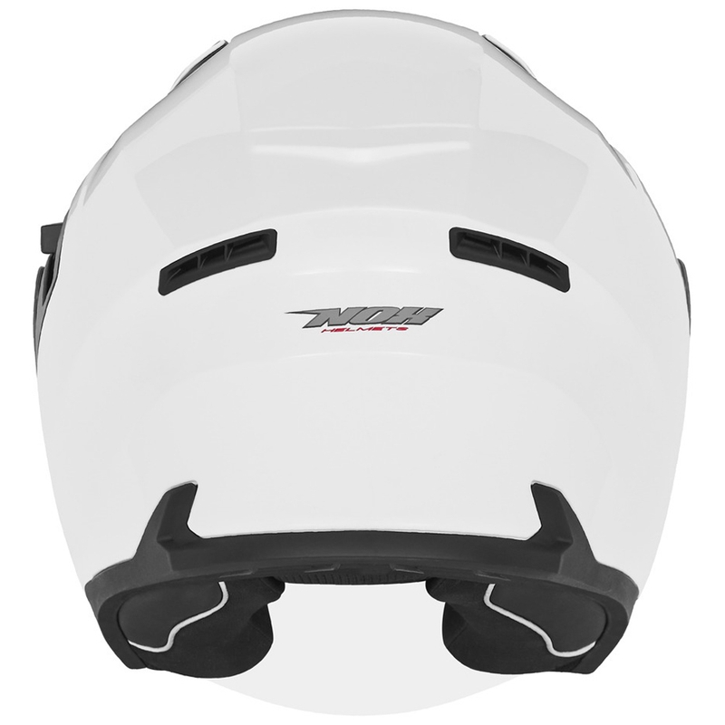 Atviras motociklininko šalmas NOX N130 baltas