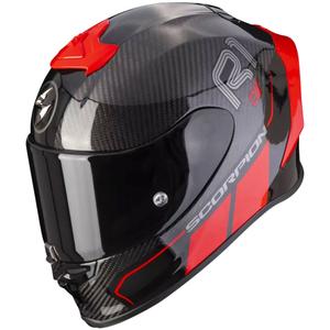 Integruotas šalmas Scorpion EXO-R1 EVO Carbon Air Corpus II juoda-raudona