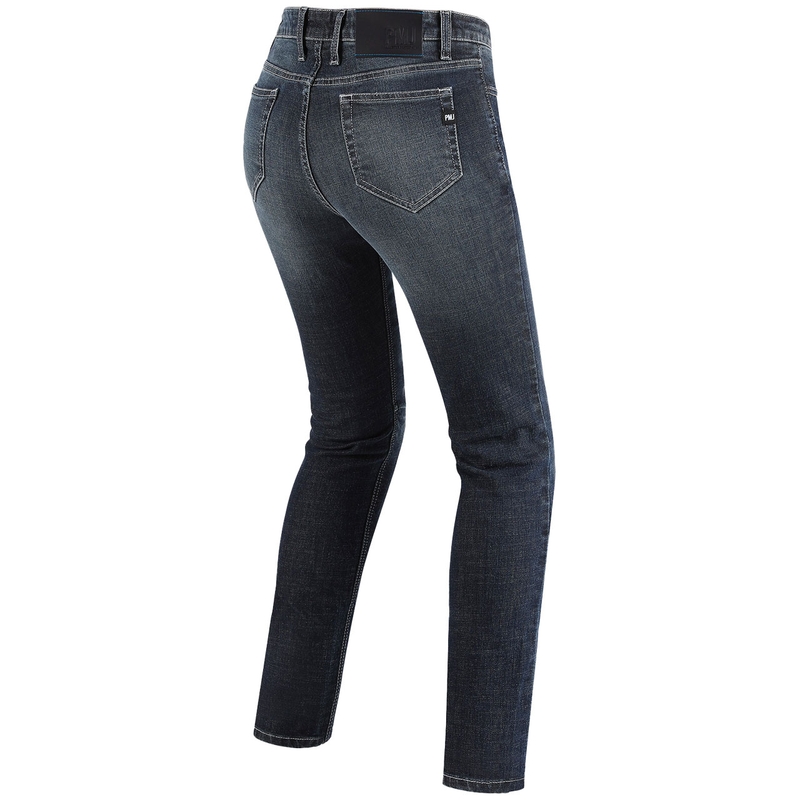 Moteriški džinsai PMJ Rider Blue Motorcycle Jeans išpardavimas