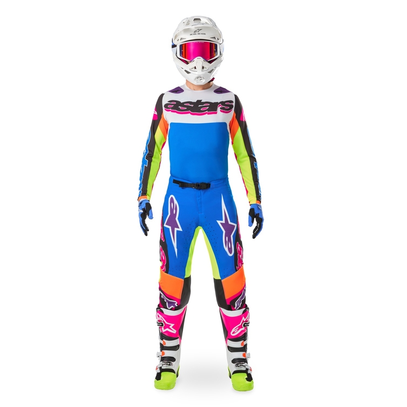 Motokroso marškinėliai Alpinestars Supertech SX limited edition HAY multicolor