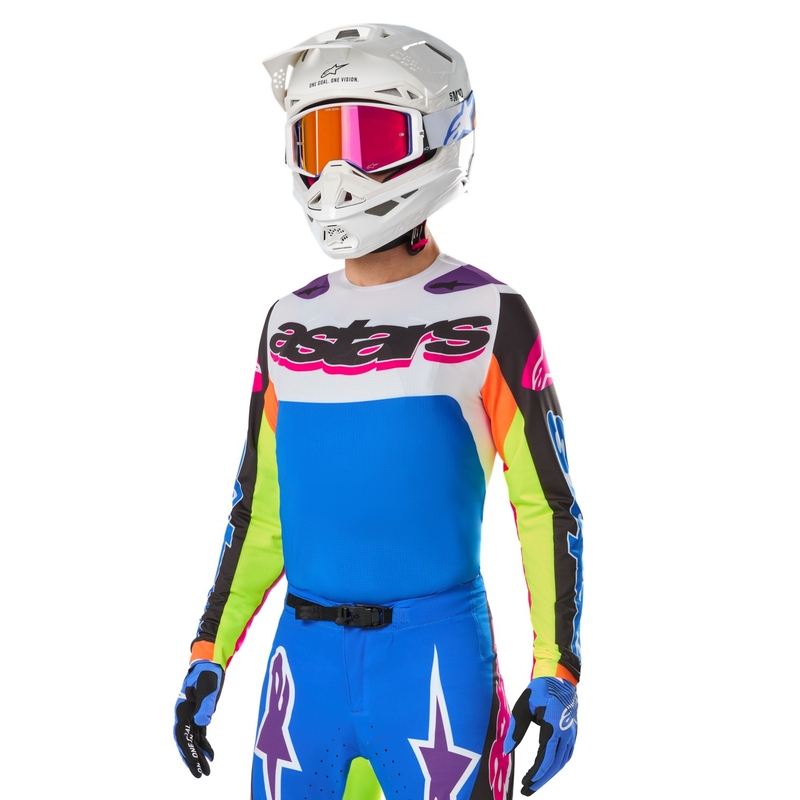 Motokroso marškinėliai Alpinestars Supertech SX limited edition HAY multicolor