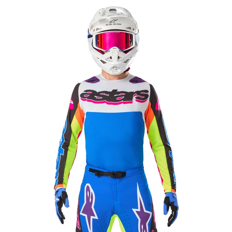 Motokroso marškinėliai Alpinestars Supertech SX limited edition HAY multicolor