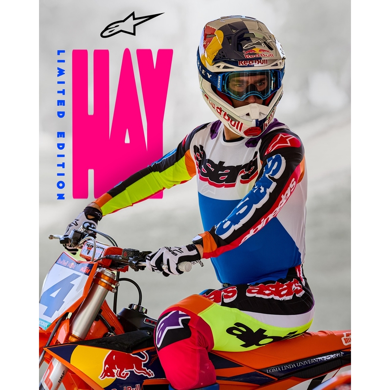 Motokroso kelnės Alpinestars SUPERTECH limited edition HAY multicolor