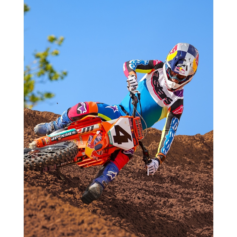 Motokroso kelnės Alpinestars SUPERTECH limited edition HAY multicolor
