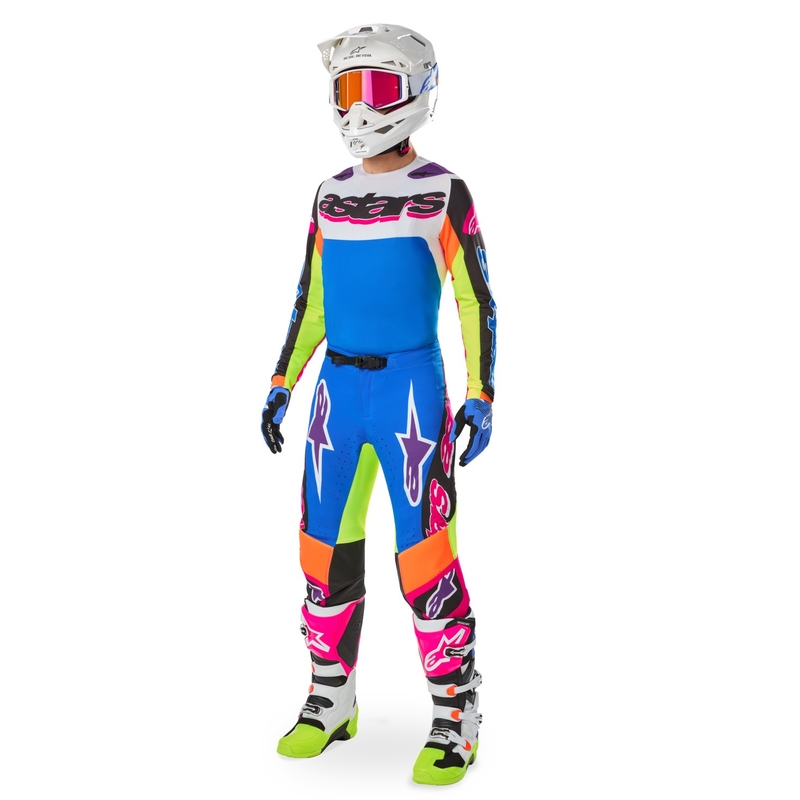Motokroso kelnės Alpinestars SUPERTECH limited edition HAY multicolor