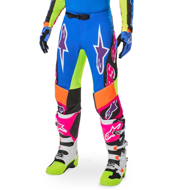 Motokroso kelnės Alpinestars SUPERTECH limited edition HAY multicolor