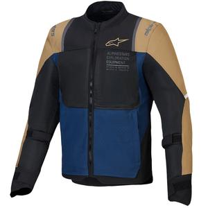 Alpinestars ST-2 Air tamsiai mėlyna-tamsiai chaki-juoda motociklininko striukė