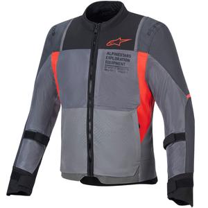 Alpinestars ST-2 Air motociklininko striukė pilka-tamsiai pilka-raudona