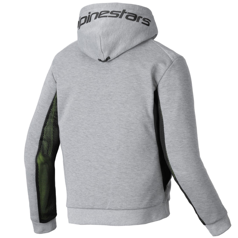 Alpinestars Chrome Air Sport Grey-Black-Dark Khaki motociklininko džemperis su gobtuvu