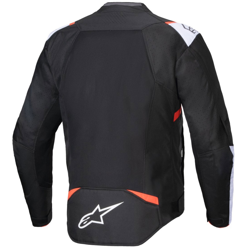Alpinestars T-SPS Air V2 juoda-balta-fluo raudona motociklininko striukė