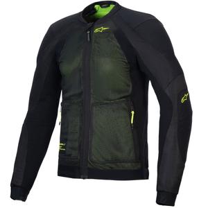 Alpinestars TROOP-AIR juoda-fluo geltona motociklininko striukė