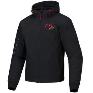 Alpinestars RADIUM TECH HOODIE MM93 juoda-raudona-pilka